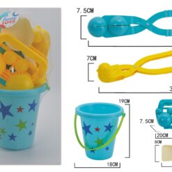 SEAU DE PLAGE GARNI 5PCS