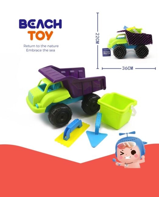 JOUETS PLAGE CAMION 4PCS