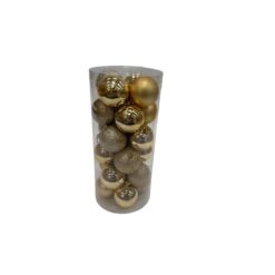 DECO BOULES NOEL6CM OR 24PCS