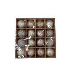SUSPENSION NOEL ARGENT 16PCS