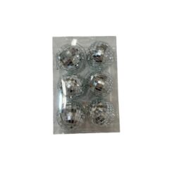 BOULES NOEL ARGENT 6PCS