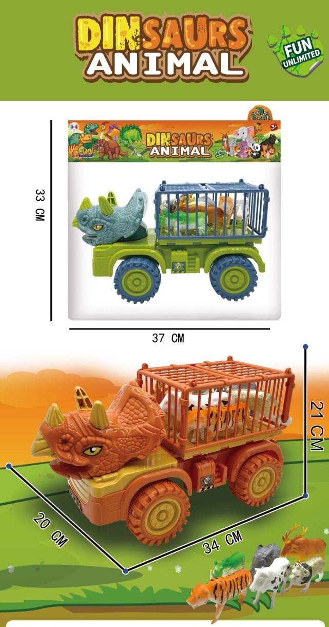 camion porte animaux dino