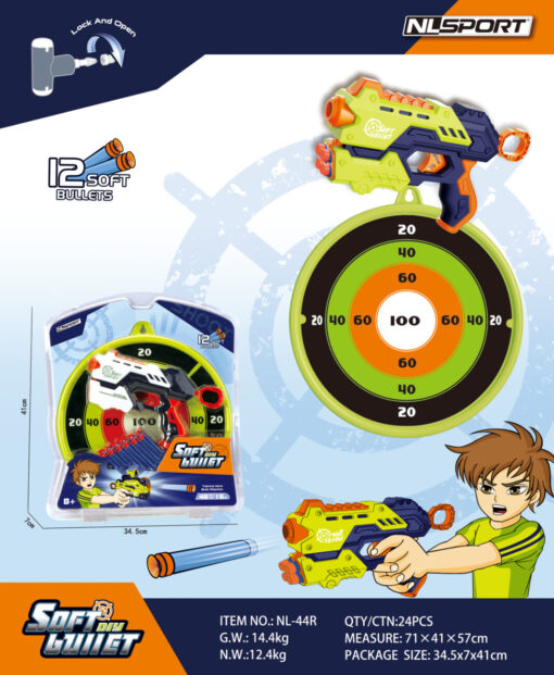 ENSEMBLE PISTOLET CIBLE ET ACC