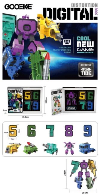 ROBOT TRANSFORMABLE CHIFFRES 5