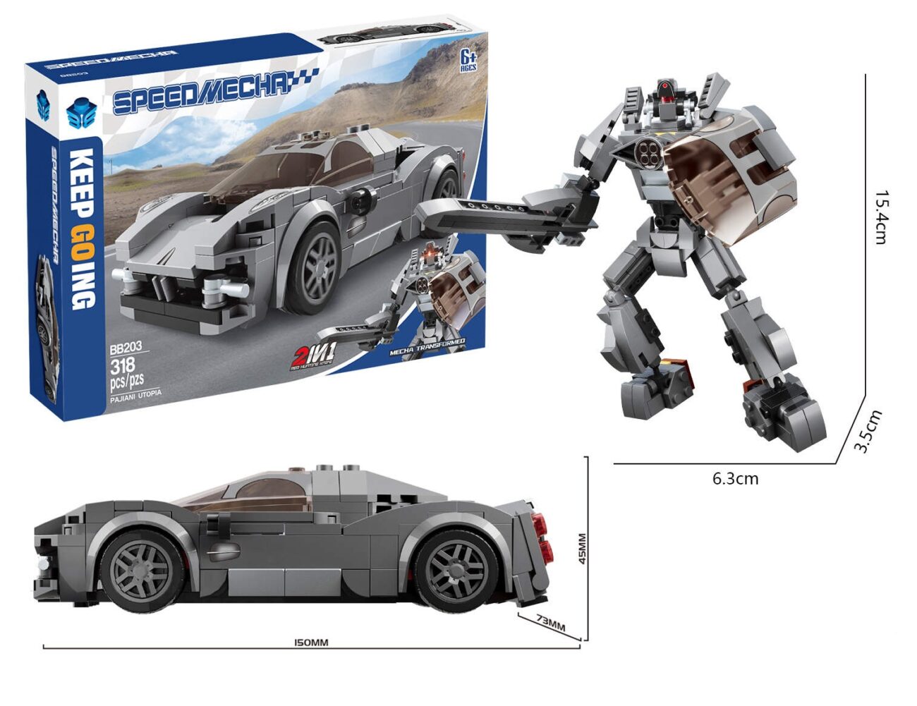 ROBOT TRANSFORMABLE VOITURE RA