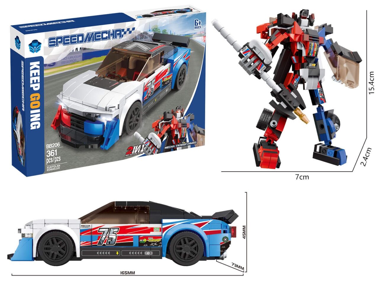 ROBOT TRANSFORMABLE VOITURE DE