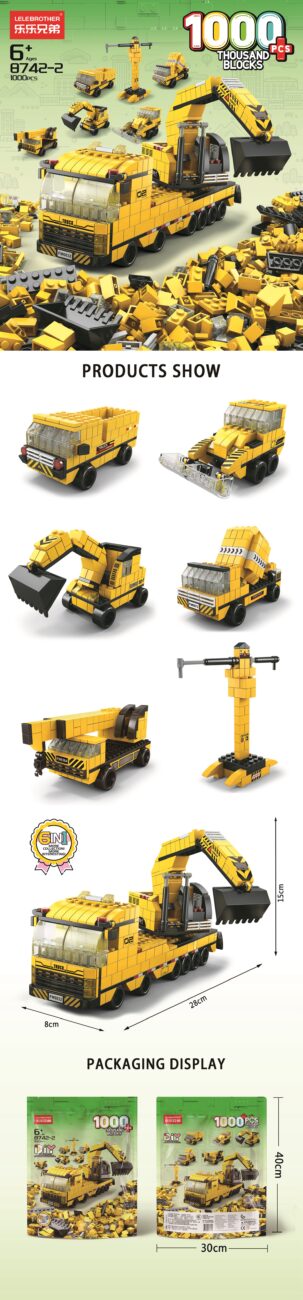 1000pcs engin travaux public