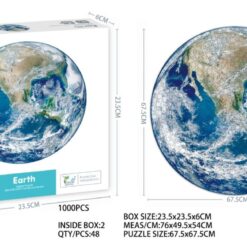 1000pcs puzzle globe