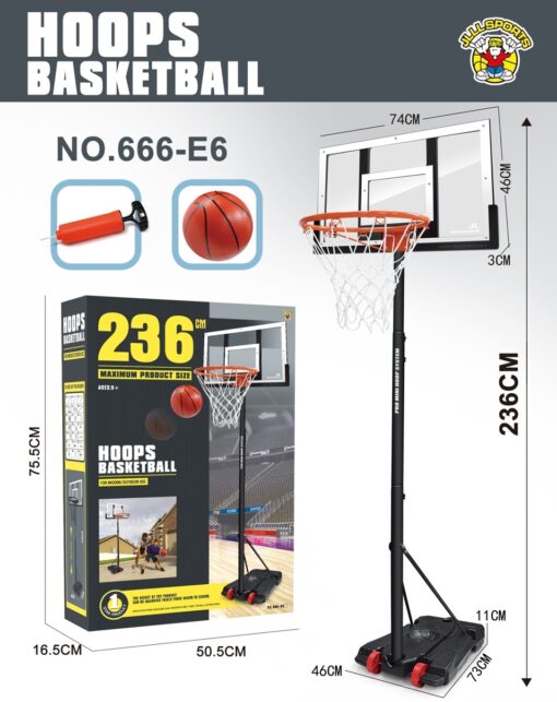 PANIER DE BASKET PRO 236CM