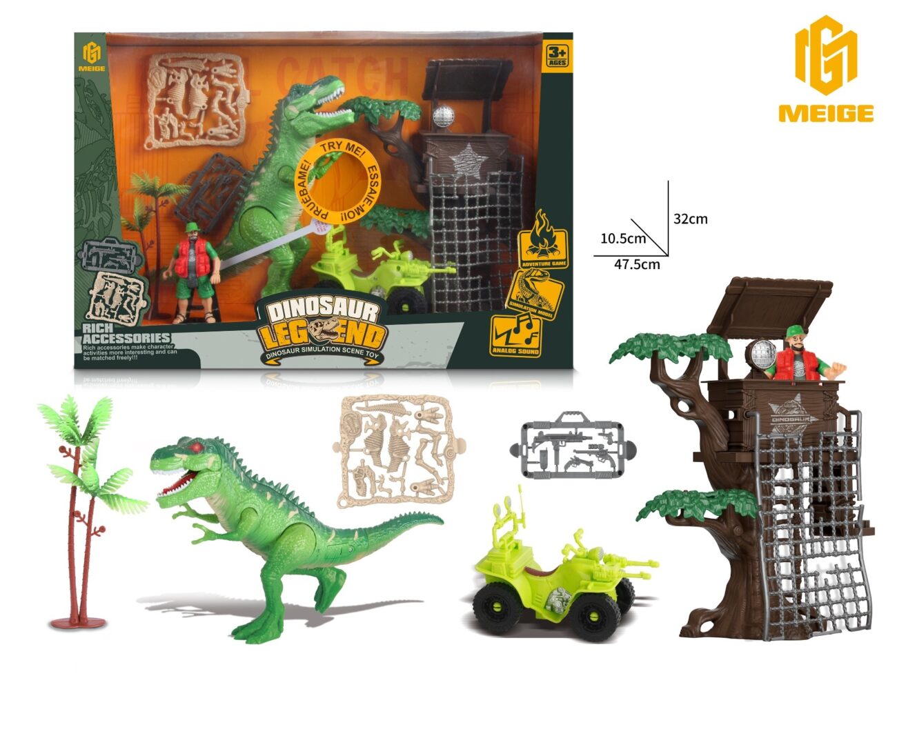 dino avec accessoires