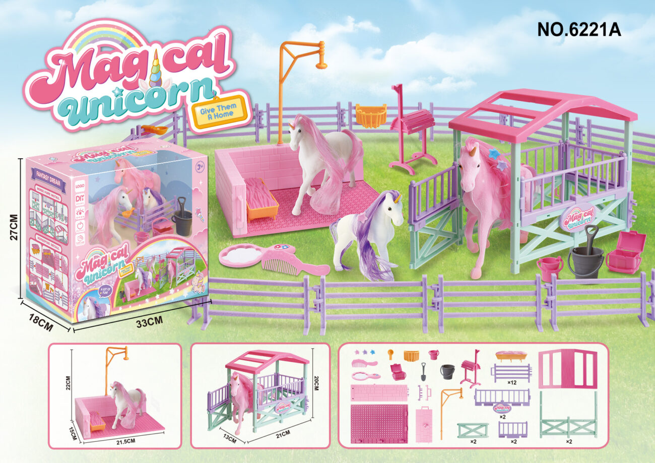 ma licorne a la ferme