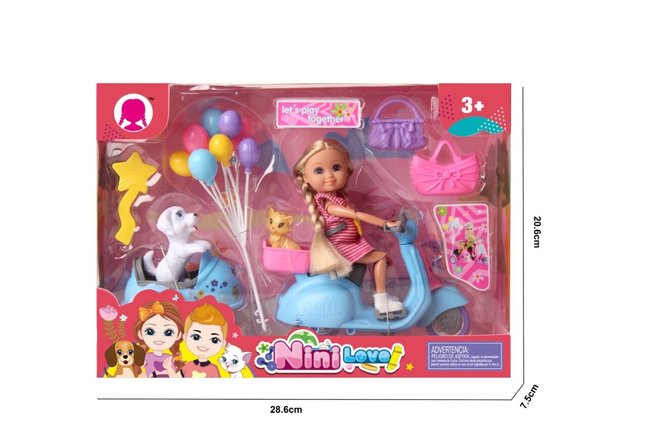 POUPEE SCOOTER ET ACCESSOIRES