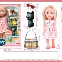 POUPEE AVEC CHIEN ET ACCESSOIR