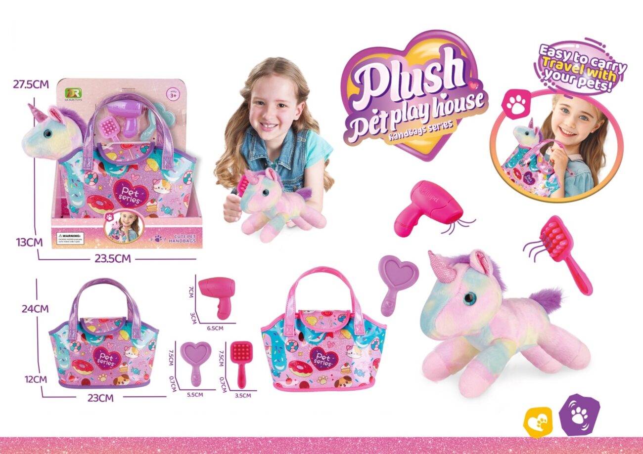 sac avec licorne et accessoire