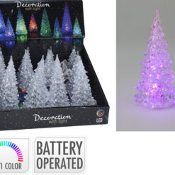 SAPIN NOEL ACRYLIC LED 12CM