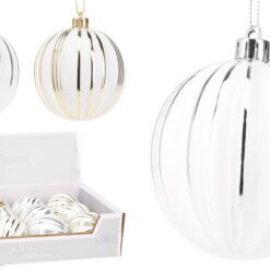 BOULE NOEL  8CM AVEC BORDS DOR