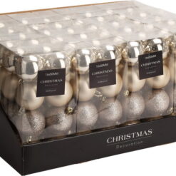 BOULE NOEL 16X5CM PP CREME