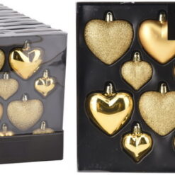 BOULE NOEL COEUR 8X65/45MMDORE