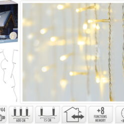 GUIRLANDE RIDEAU ICICLE, 180 L