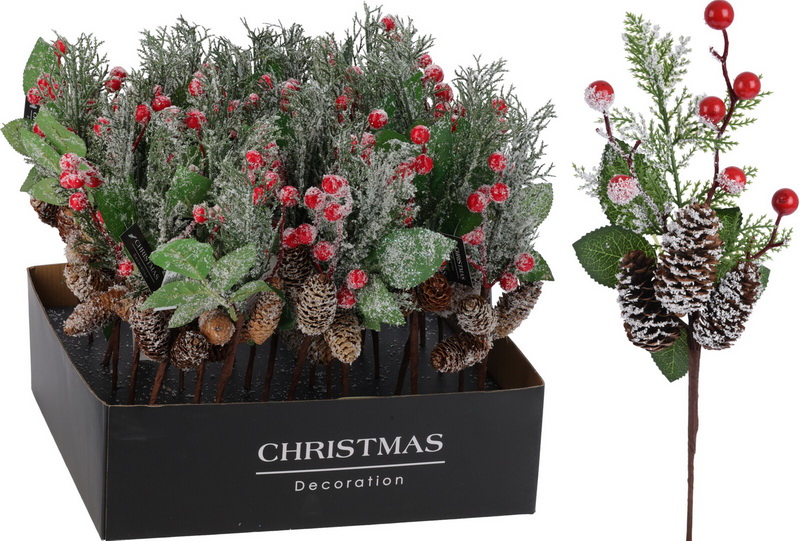 BRANCHE 36CM BAIES ROUGES