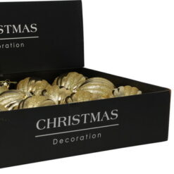 BOULE DE NOEL 80MM 2ASS CLR