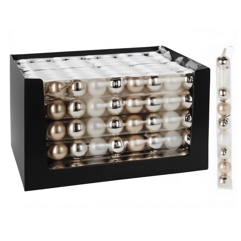 SET DE BOULES DE NO?L 9X60MM L