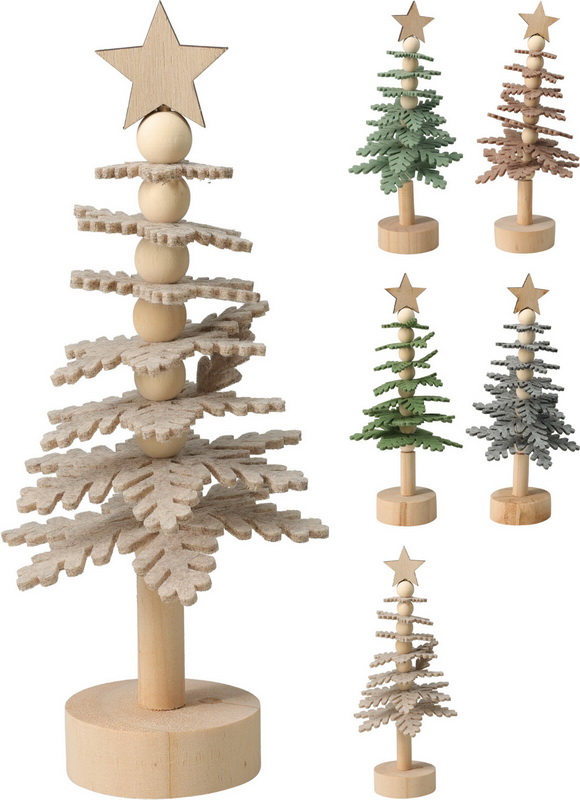 SAPIN DE NO?L 23CM 5ASS COLOR