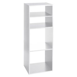 ETAGERE 2+2 CASES BLAN MIX