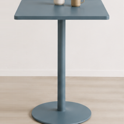 TABLE METAL BLEU