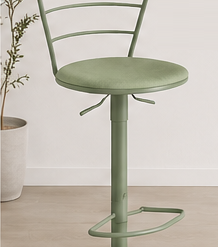 TABOURET METAL VERT