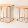 SET 2 TABLES GIGOGNES BOIS