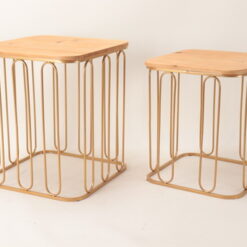 SET 2 TABLES GIGOGNES BOIS