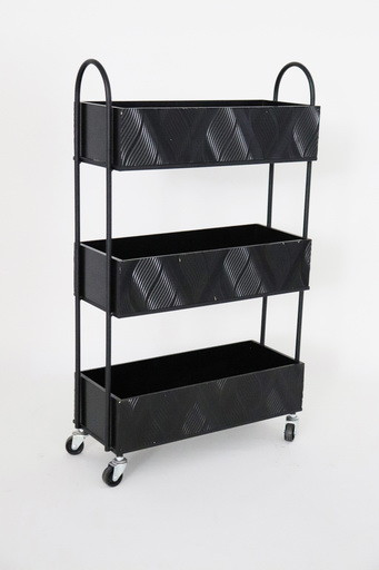 ETAGERE METAL PANIER BOIS