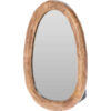 MIROIR OVALE BOIS 25CM NATUREL