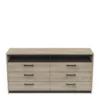 COMMODE 3+3 TIR+NICHES "WATSON