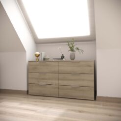 COMMODE 3+3 TIROIRS      L:151