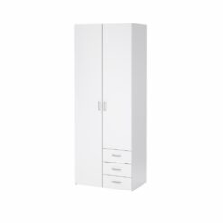 ARMOIRE 2 P + 3 T BLANC