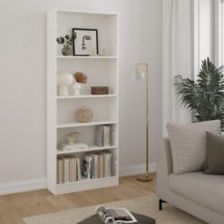 BIBLIOTHEQUE 4 TABLETTES BLANC