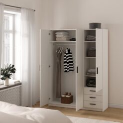 ARMOIRE SPRINT 3P 3 T BLANC