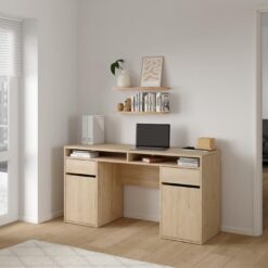 BUREAU 2PORTES + 2 TIROIRS