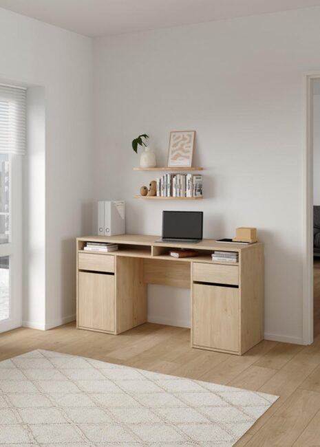 BUREAU 2PORTES + 2 TIROIRS