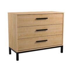 COMMODE 3 TIROIRS CRAFT CHENE