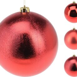 BOULE DE NOEL 250 MM ROUGE 3 A