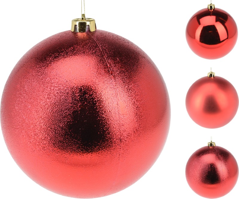 BOULE DE NOEL 250 MM ROUGE 3 A
