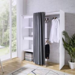 ARMOIRE RIDEAU COLMAR BLANC