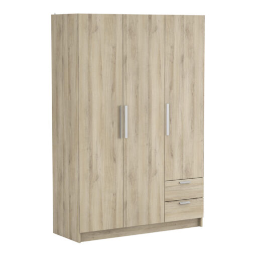 ARMOIRE 3 PORTES 2 TIROIRS