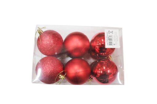 TUBOT 12 BOULES ROUGES ?6CM