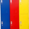 ARMOIRE MÉTAL 2 PORTES JAUNE