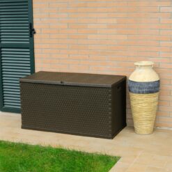 COFFRE 420 L RATTAN  LINE  MARRON