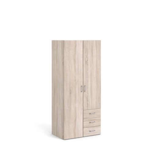 ARMOIRE 2 PORTE 3 TIROIRS